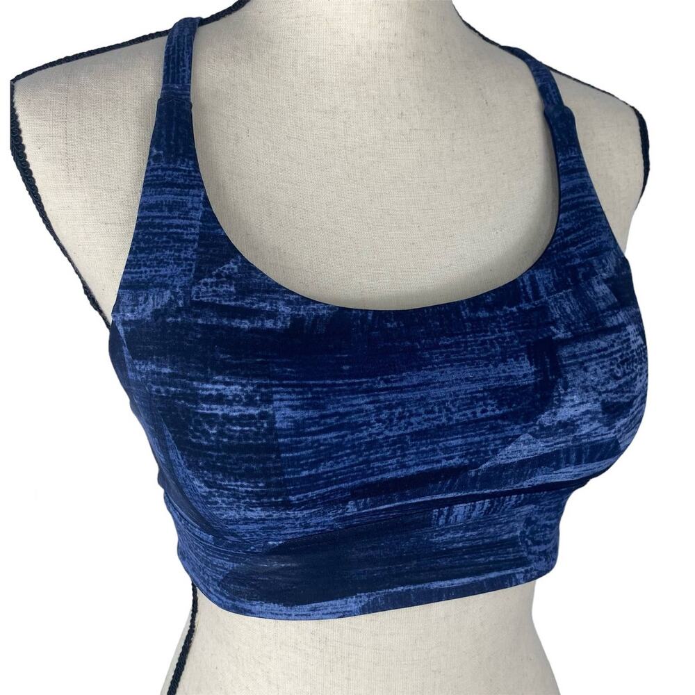 Lululemon Train Times Sports Bra Transition Multi Midnight Navy Womens Size 6